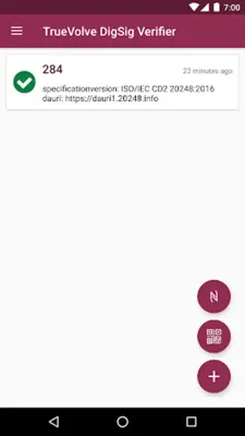 TrueVolve DigSig Verifier android App screenshot 1